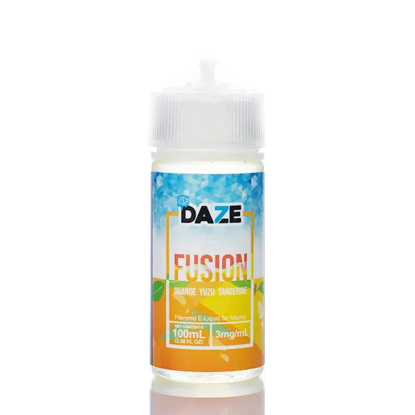7 Daze Fusion TFN - Orange Yuzu Tangerine ICED - 100ml - Black Coral